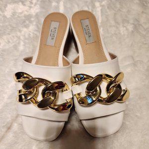 NWT Steve Madden Steven Chain Heeled Sandals